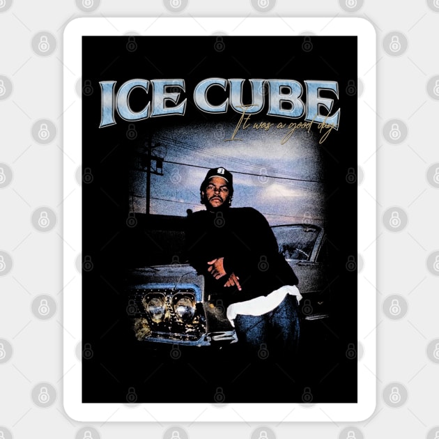 Ice Cube Vintage Sticker by gwpxstore